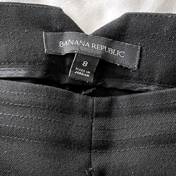 Banana Republic Logan Sailor Trouser in Black Luxe Brushed Twill Pants (size 8) - Picture 3 of 16